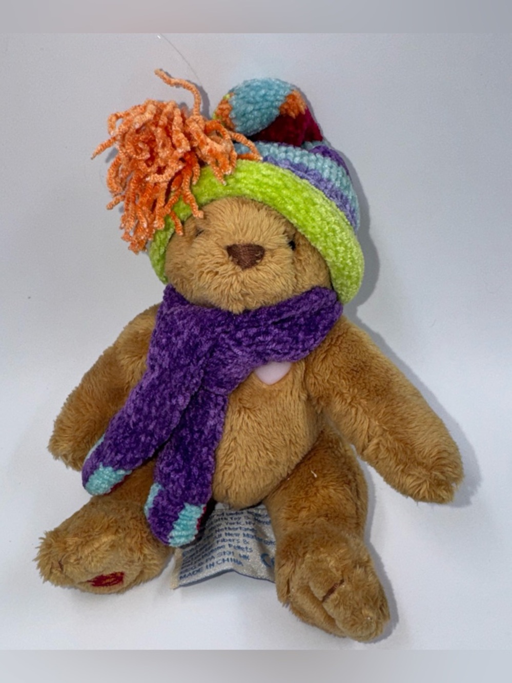 Cherished Teddies Plush 6” Winter 2002 Enesco Teddy Bear Stuffed Animal